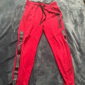 Red hollister sweatpants XS men's